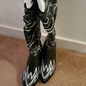 Cowboy over the knee boots